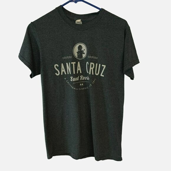 Gildan Santa Cruz 2016 Band Review Tee Pullover Crew Neck Size Small Unisex Blue - Picture 1 of 11